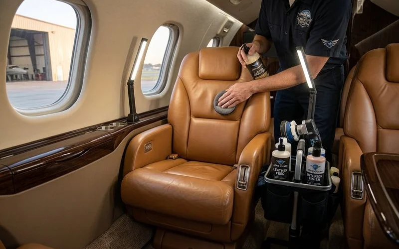 Interior detailing of aircraft cabin